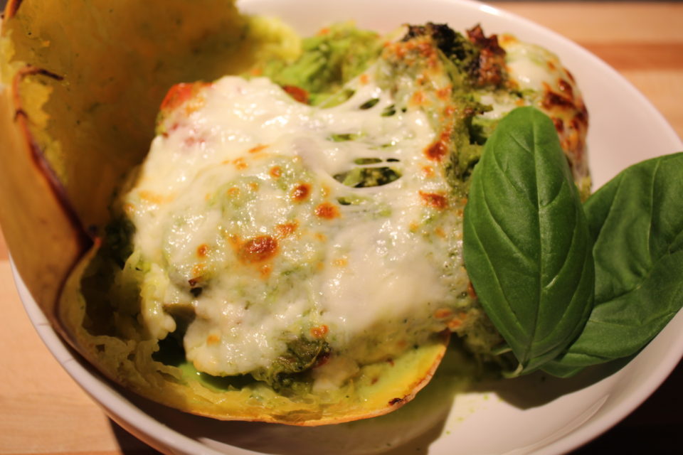 https://eatbreathelove.net/2016/11/pesto-spaghetti-squash/ 