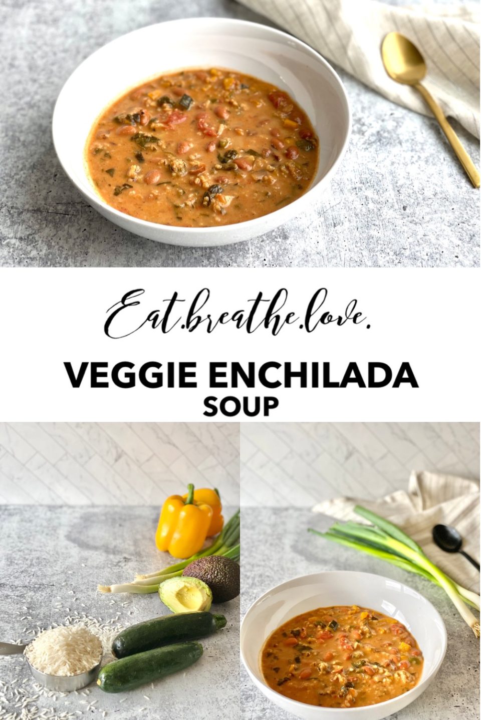 Veggie Enchilada Soup || www.eatbreathelove.net