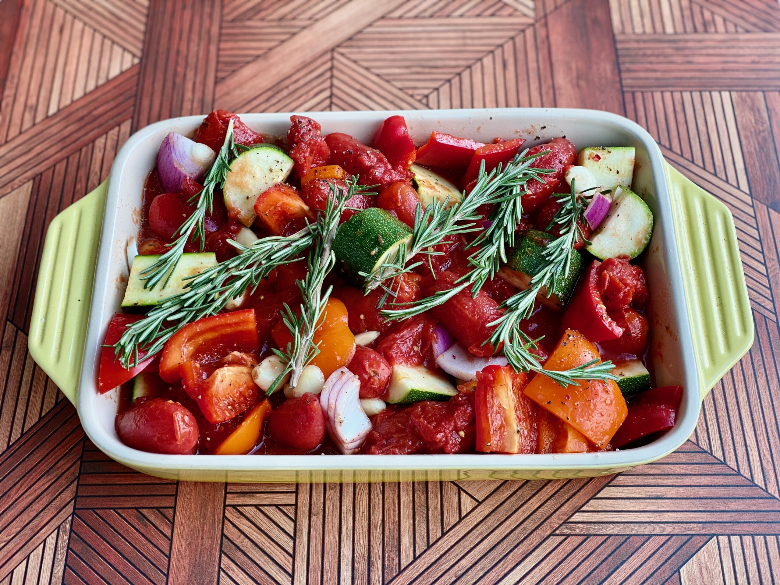 An image of a pan full of vegetables