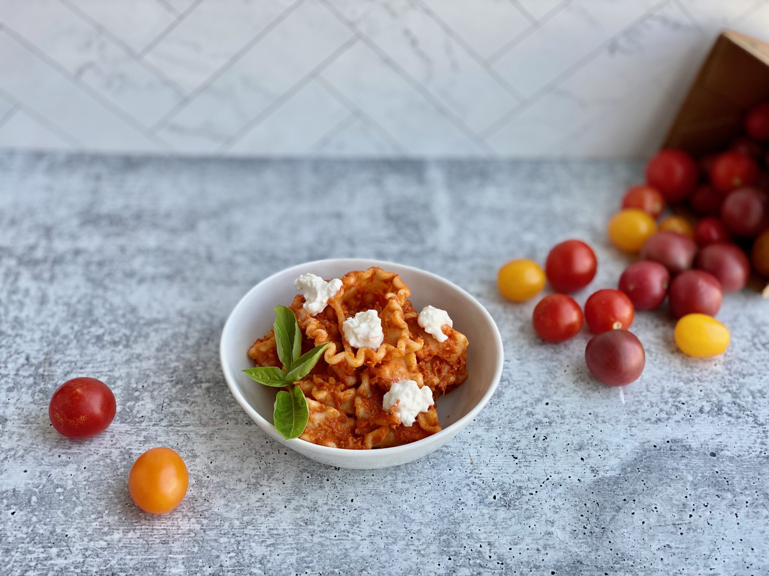 Burrata Cheese with Roasted Cherry Tomatoes