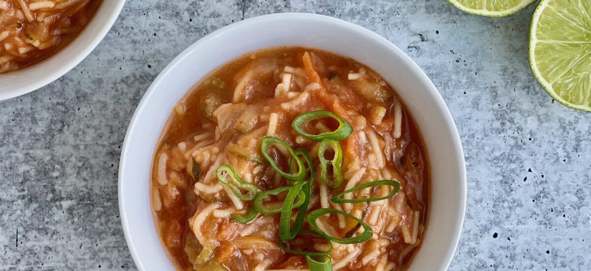 Mexican Noodle Soup with Veggies – Sopa de Fideos