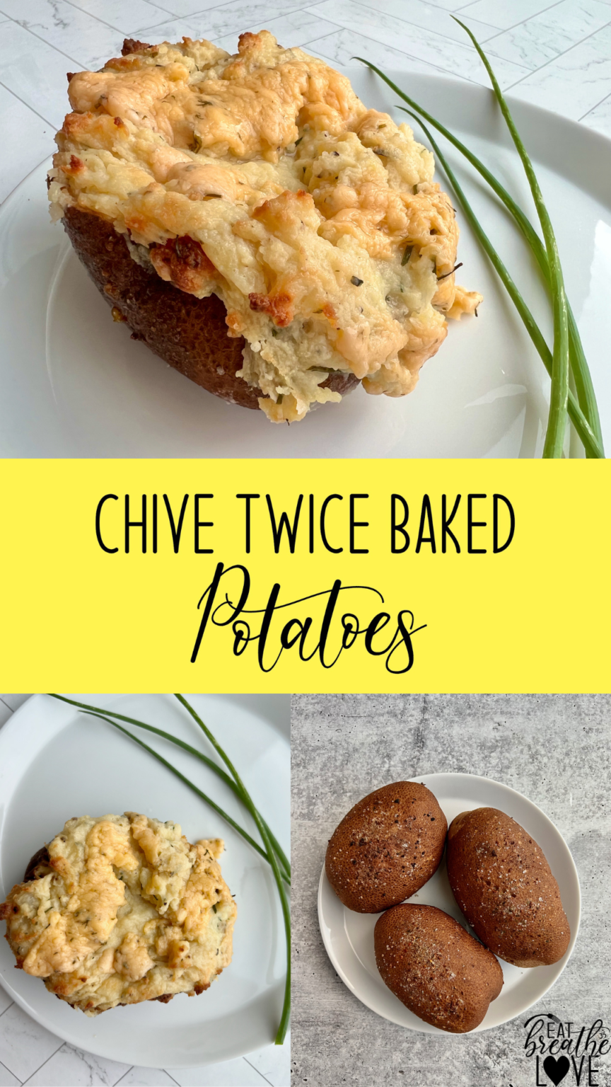 Chive Twice Baked Potatoes - eat.breathe.love