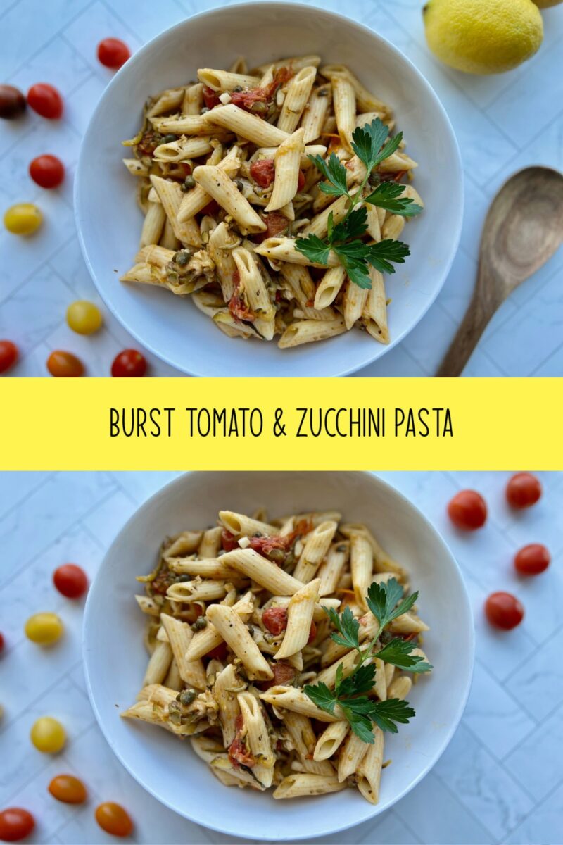 Burst Tomato and Zucchini Pasta - eat.breathe.love